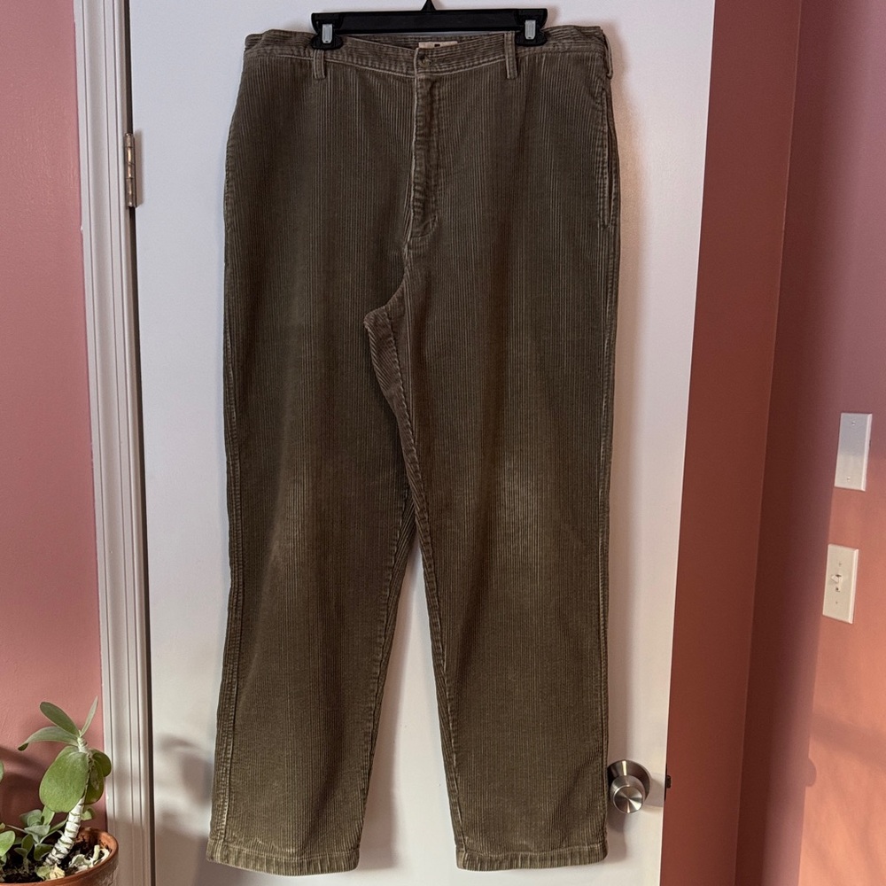 Woolrich 100% Cotton Dark Shale Classic Corduroy Pants | Men's 36x34
